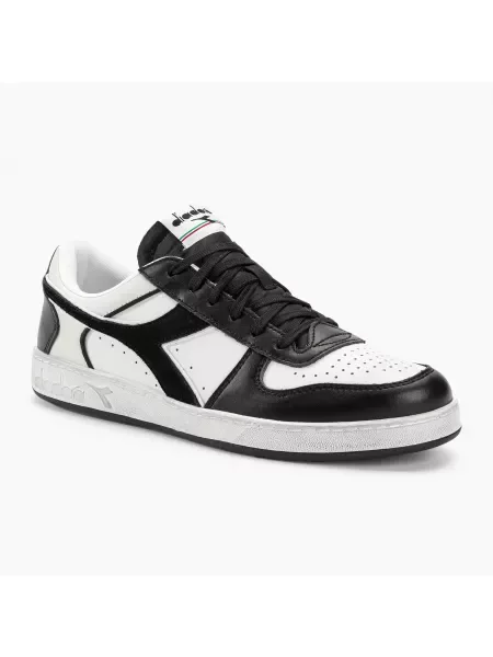 Buty Diadora Magic Basket Low Icona Leather black/white białe