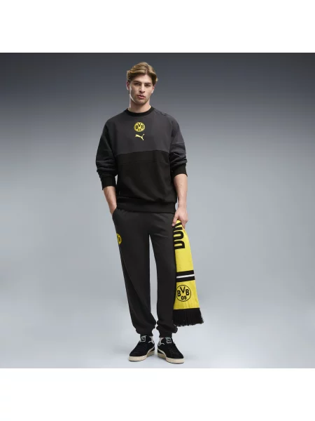 PUMA MÄ™skie spodnie dresowe Borussia Dortmund ftblCulture OdzieÅ¼ S czarny