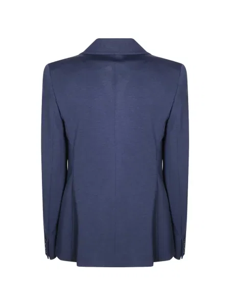 Dvouřadé sako Weekend Max Mara jersey modré