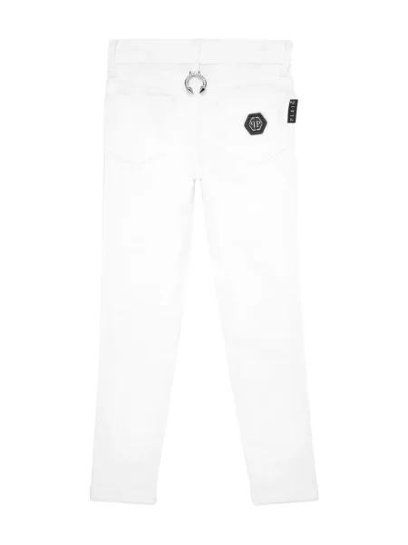 Dětské džíny Philipp Plein bílé