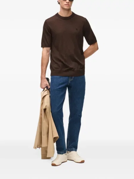 Tricou Karl Lagerfeld de lână maro