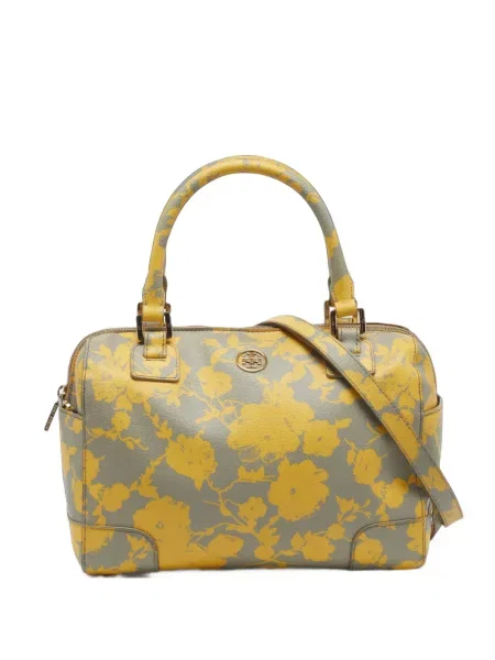 Geantă Tory Burch cu model floral cu imagine galben