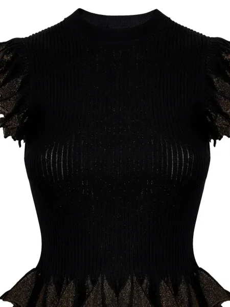 Bluzka Ulla Johnson z falbankami czarna