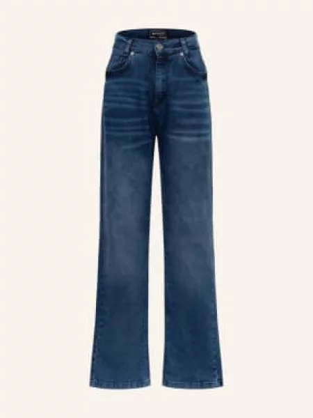 Blue Effect Jeansy Baggy Fit blau niebieskie