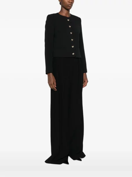 Geacă Twinset cu motiv cu inimi negru