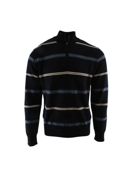 Sweter Paul & Shark wełniany w paski niebieski