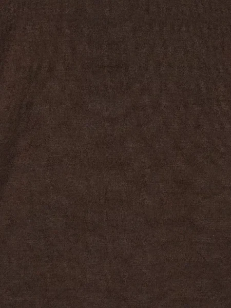 Lung tricou polo Alpha Studio tricotate maro