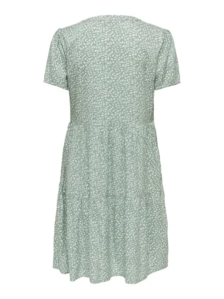 ONLY Rochie verde pastel alb