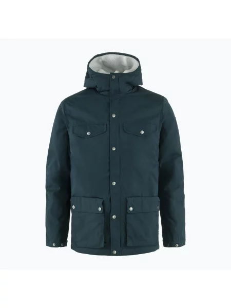 Geacă anti-vânt pentru bărbați Fjällräven Greenland Winter dark navy