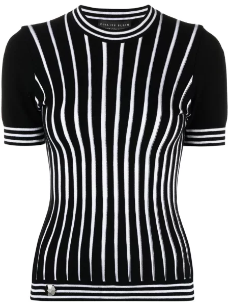 Scurt pulover Philipp Plein cu dungi
