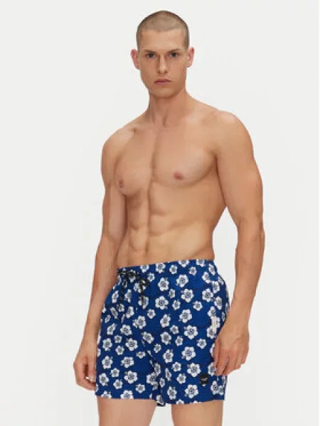 Jack&Jones Plavecké šortky Maui Modrá bílé