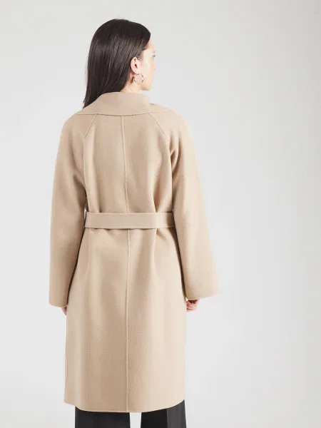 Weekend Max Mara Demisezoninis paltas CIVADA kupranugario smėlinė