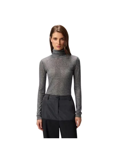 Sweter Pinko wełniany szary