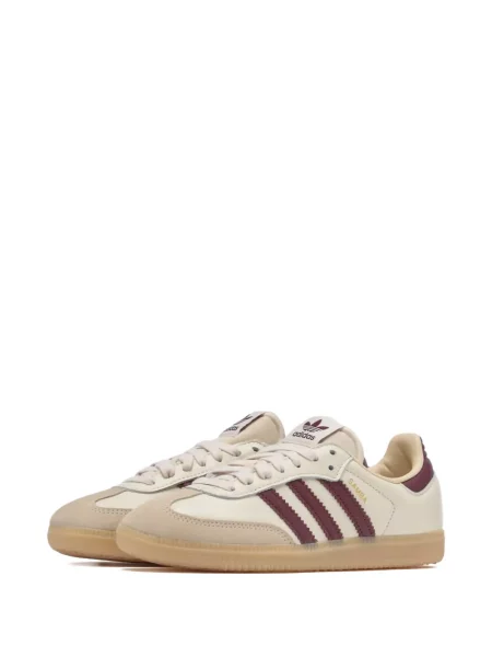 Sneakerși Adidas Samba cu dungi din piele de căprioară gri