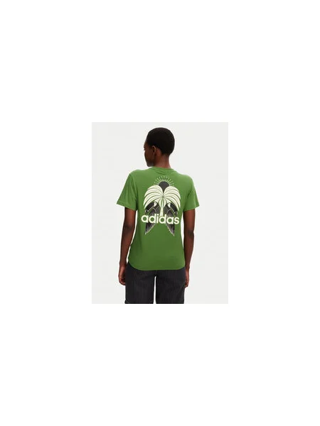 Adidas Póló FARM Graphic Regular Fit zöld