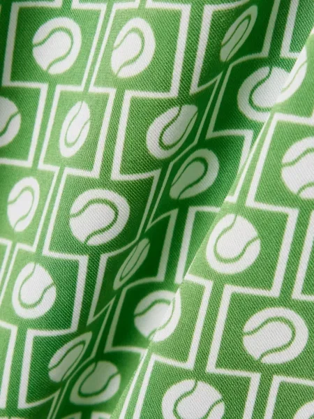 Cămașă Lacoste cu legături verde