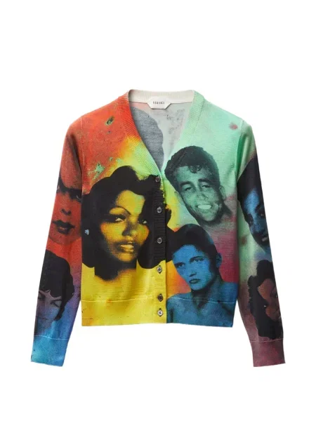 Cardigan Versace cu imagine negru