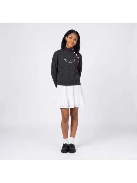 Pulover copii Zadig & Voltaire gri