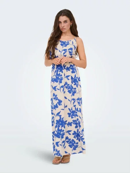 JDY Rochie de vară JDYSEZEN crem albastru