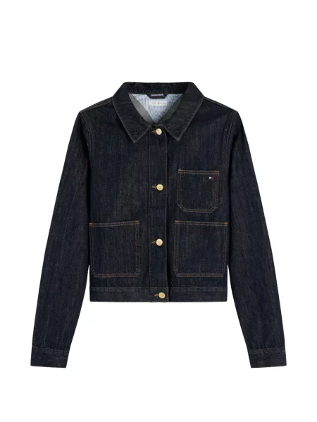 Geacă de blugi Tommy Hilfiger albastru