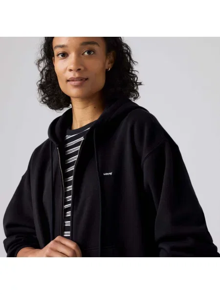 LEVI'S ® Tepláková bunda EVERYDAY antracitová čierna