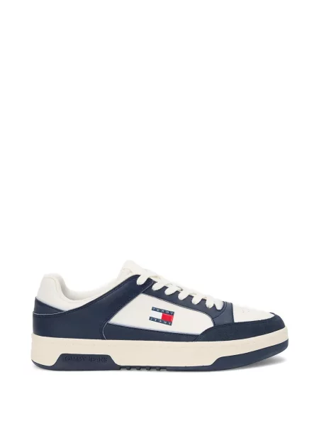 Sneakerși Tommy Hilfiger cu autograf albastru