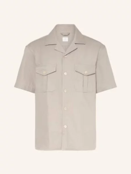 Eleventy Košile S Krátkým Rukávem Regular Fit šedá