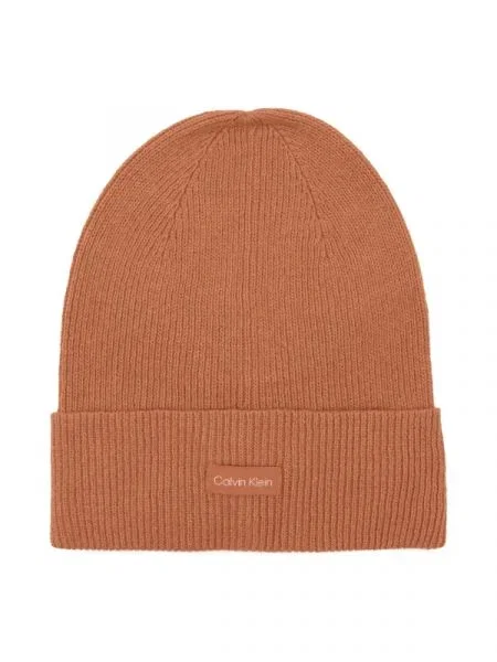 Calvin Klein Căciulă cu adaos de lână și cașmir portocaliu