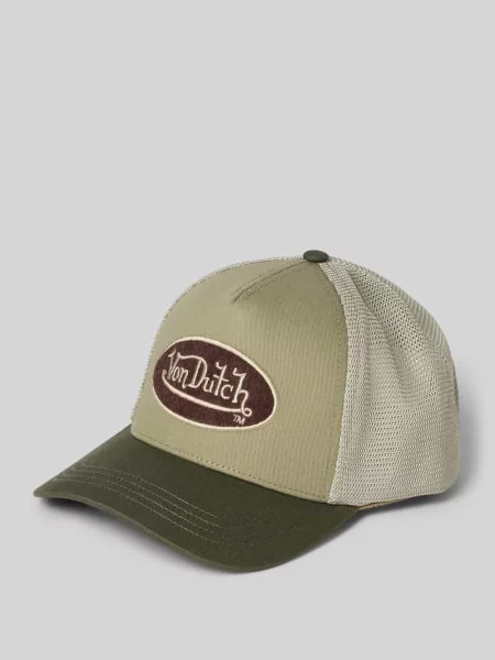 Czapka z daszkiem typu trucker z mieszanka bawełny model CASQUETTE' Von Dutch oliwkowa