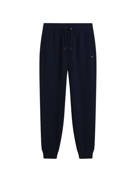 Pantaloni Tommy Hilfiger alergare cu cordon albastru