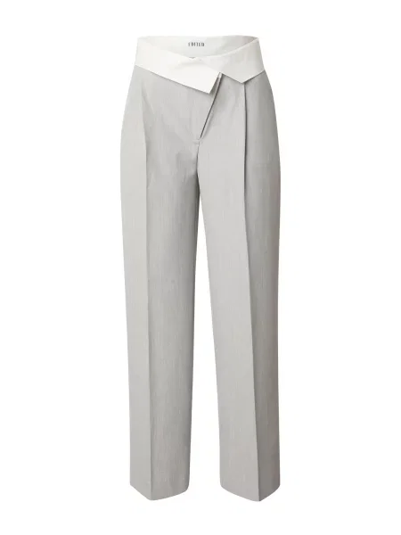 EDITED Pantaloni cu dungă Martine gri alb