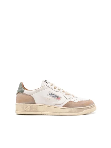 Sneakersy Autry zamszowe z przetarciami brązowe