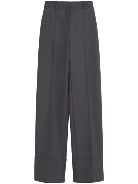 Pantaloni Valentino Garavani de lână gri