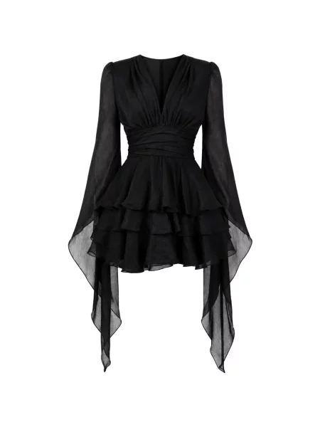 Rochie mini Monarh drapată negru