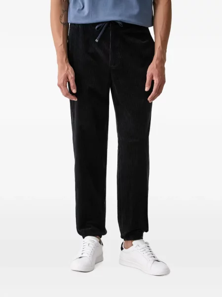 Pantaloni Armani Exchange de catifea cord albastru
