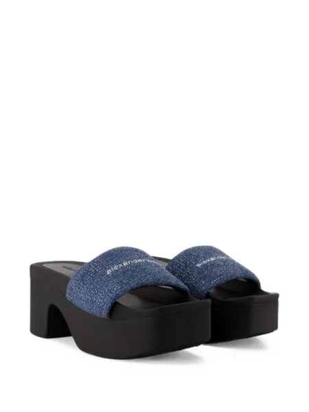Sandale Alexander Wang cu platformă albastru