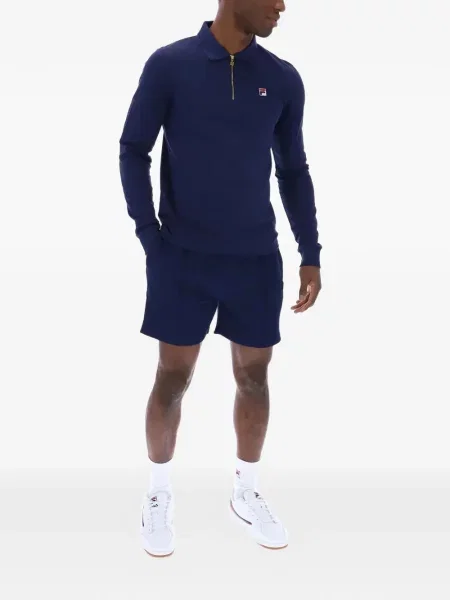 Lung tricou polo Fila albastru