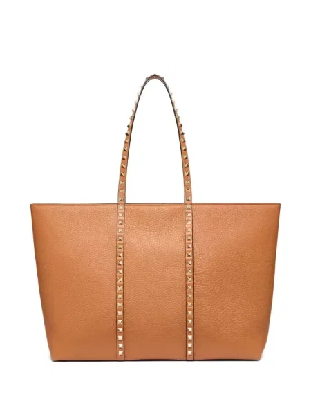 Geantă shopper Valentino Garavani maro