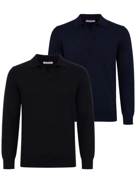 Felix Hardy Pulover bleumarin negru
