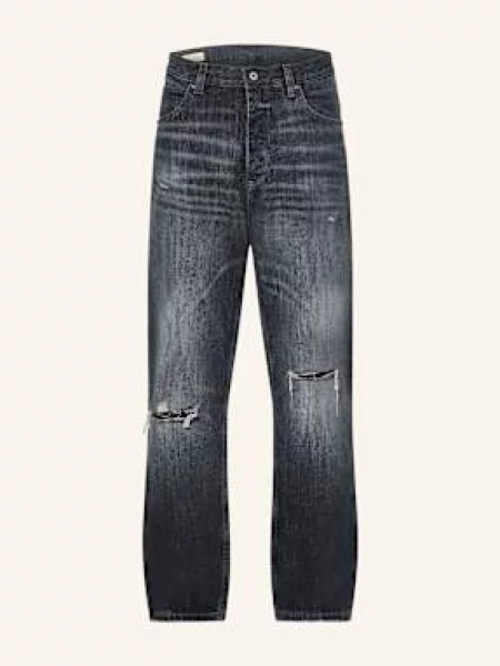 Hugo Blue Džíny Nate Baggy Fit dark blue modré