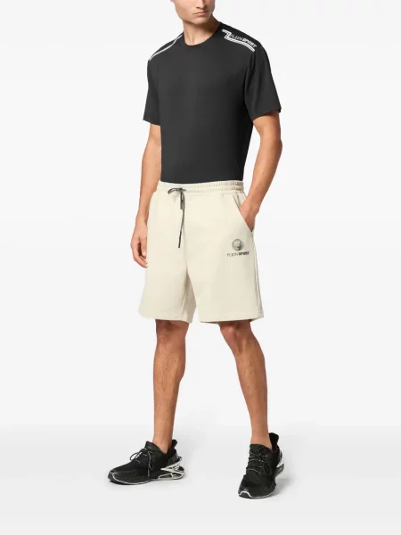 Pantaloni scurți Plein Sport cu imagine gri