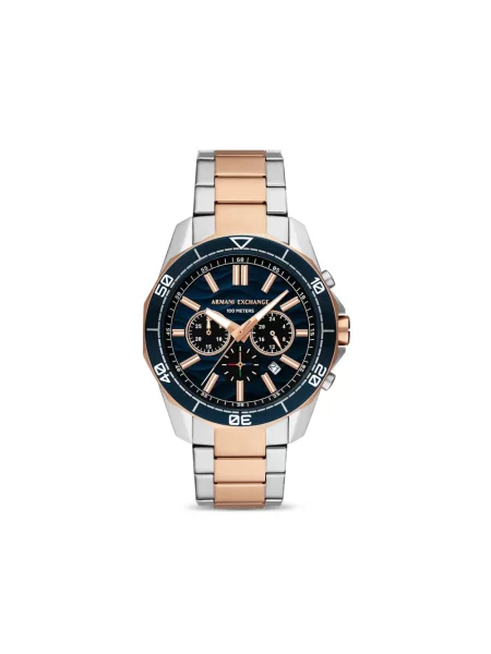 Hodinky Armani Exchange s autogramem modré