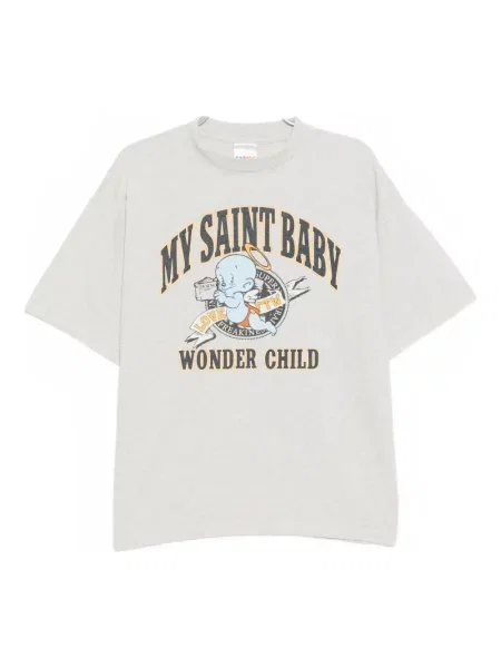 Tricou Saint Mxxxxxx cu imagine gri
