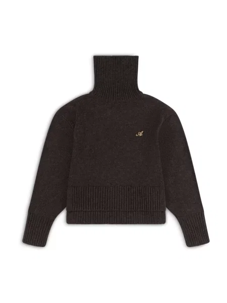 Krótki sweter Axel Arigato wełniany brązowy