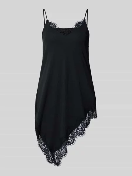 Top Gina Tricot koronkowy na ramiączkach czarny
