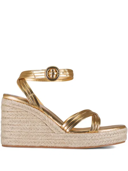 Espadrile Gianvito Rossi cu cataramă auriu