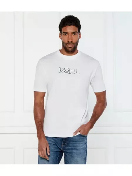 Karl Lagerfeld Tricou alb