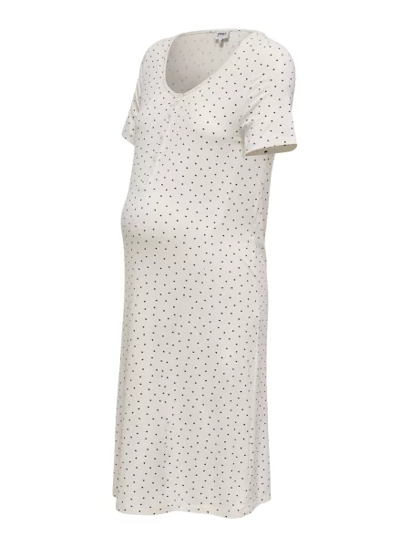 Only Maternity Rochie OLMNINA negru alb