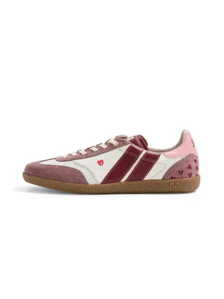 Caval Tenisky Pulse pastelově růžová / burgundská červeň bílá