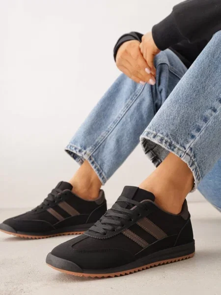 Sneakers Kasunata Kazanata Lannatea cu maro negru